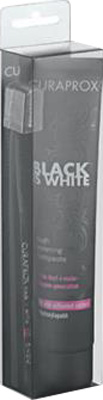 CURAPROX BLACK IS WHITE DENTIFRICI SBIANCANTI 1 DENTIFRICIO DA 90ML + 1 SPAZZOLINO - Farmacia Mastrangelo 