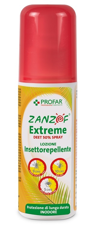 ZANZOF JUNGLE EXTREME SPRAY DEET 50% 75 ML PROFAR - Farmacia Mastrangelo 