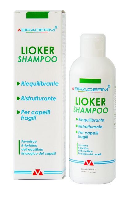 LIOKER SHAMPOO 200 ML BRADERM - Farmacia Mastrangelo 