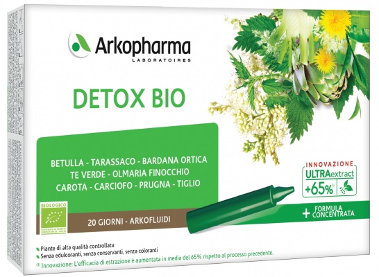 ARKOFLUIDI DETOX BIO 20 FIALE - Farmacia Mastrangelo 