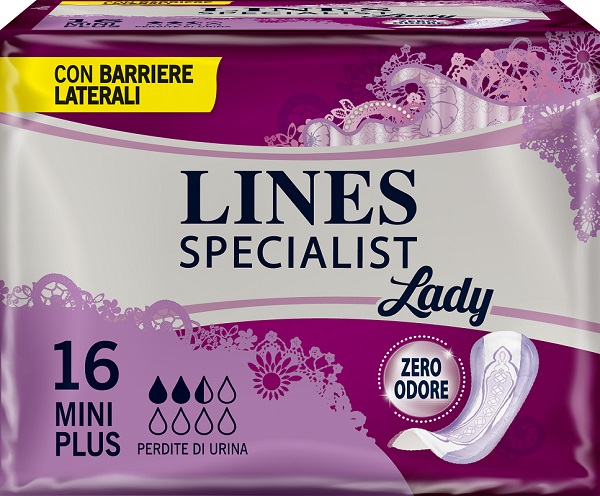 LINES SPECIALIST PANNOLONE MINI PLUS FARMA 16 PEZZI - Farmacia Mastrangelo 