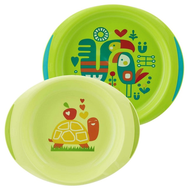 CHICCO PIATTO FONDO E PIANO 12M+ VERDE - Farmacia Mastrangelo 