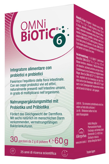 OMNI BIOTIC 6 BARATTOLO 60 G - Farmacia Mastrangelo 