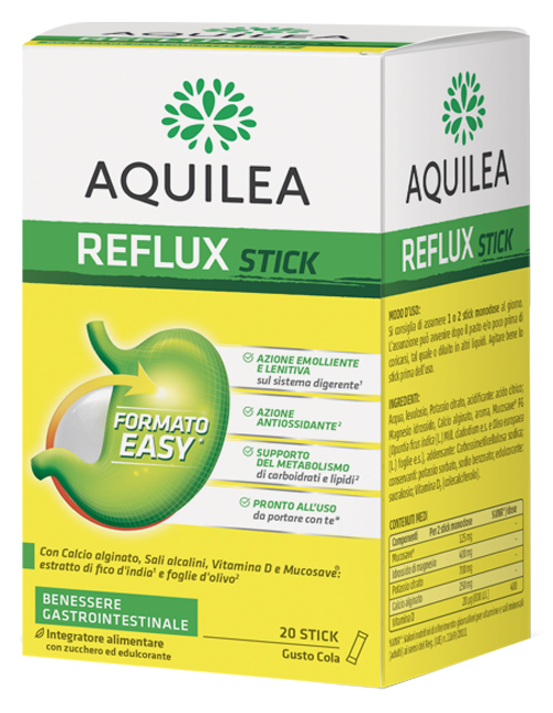 AQUILEA REFLUX 20 STICK MONODOSE - Farmacia Mastrangelo 