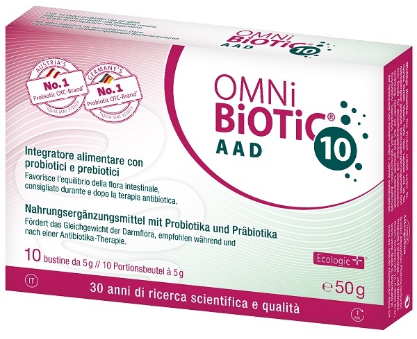 OMNI BIOTIC 10 AAD 10 BUSTINE DA 5 G - Farmacia Mastrangelo 