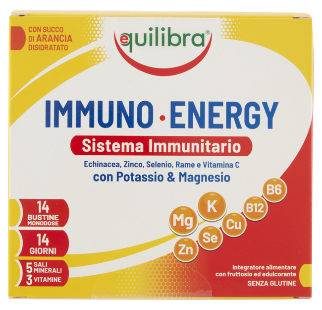 IMMUNO ENERGY SISTEMA IMMUNITARIO POTASSIO & MAGNESIO 14 BUSTINE MONODOSE - Farmacia Mastrangelo 