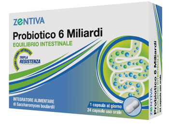 ZENTIVA PROBIOTICO 6 MILIARDI 24 CAPSULE VEGETALI - Farmacia Mastrangelo 