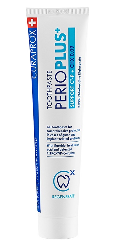 CURAPROX PERIOPLUS+ SUPPORT DENTIFRICIO CHX 0,09% 75 ML - Farmacia Mastrangelo 