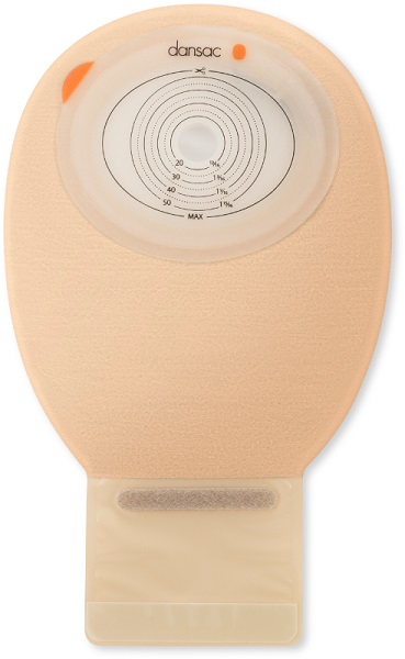 DANSAC NOVALIFE TRE 1 SACCA APERTA OPACA PIANA MAXI PER ILEOSTOMIA CON FINESTRA RITAGLIABILE 15-70X90 MM 550 ML 10 PEZZI - Farmacia Mastrangelo 