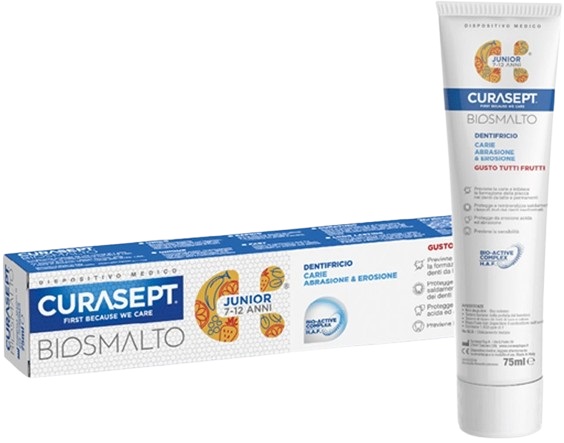 CURASEPT BIOSMALTO DENTIFRICIO JUNIOR 75 ML - Farmacia Mastrangelo 