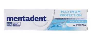 MENTADENT MAXIMUM PROTECTION MENTA FRESCA DENTIFRICIO 75 ML - Farmacia Mastrangelo 