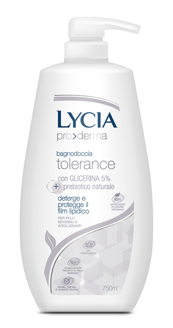 LYCIA PRODERMA BAGNODOCCIA TOLERANCE 750 ML - Farmacia Mastrangelo 