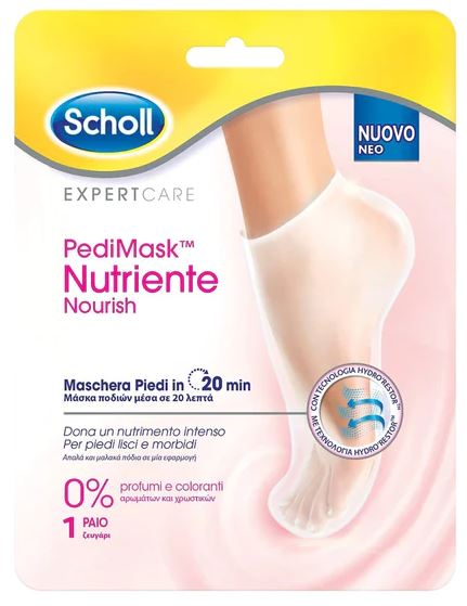 SCHOLL EXPERTCARE PEDIMASK NUTRIENTE 0% PROFUMI E COLORANTI - Farmacia Mastrangelo 