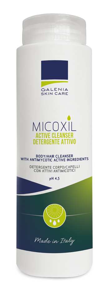 MICOXIL ACTIVE CLEANSER DETERGENTE PER CORPO E CAPELLI PH 4,5 250 ML - Farmacia Mastrangelo 