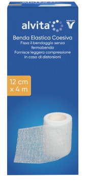 BENDA ELASTICA AUTOADESIVA ALVITA 12X4CM - Farmacia Mastrangelo 