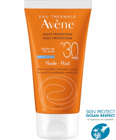 AVENE EAU THERMALE FLUIDO SPF 30 PROTEZIONE SOLARE ALTA 50 ML - Farmacia Mastrangelo 