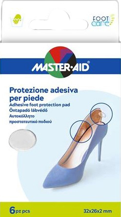 PROTEZIONE ADESIVA MASTER-AID FOOTCARE TRASPARENTE MIX 6 PEZZI A5 - Farmacia Mastrangelo 