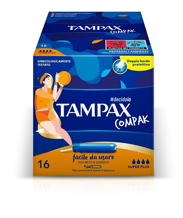 TAMPAX COMPAK ASSORBENTE INTERNO SUPER PLUS 16 PEZZI - Farmacia Mastrangelo 