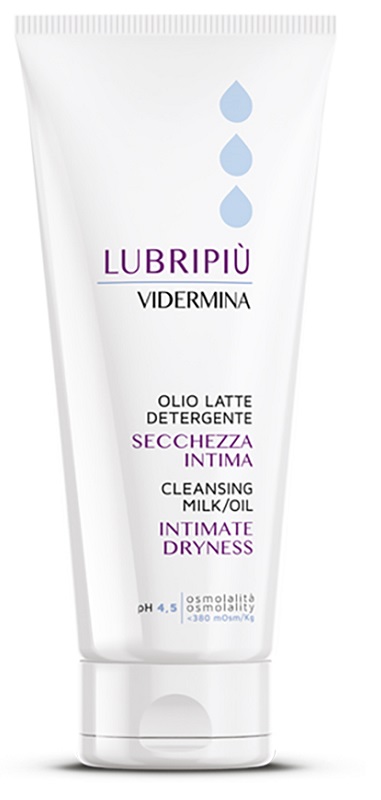 VIDERMINA LUBRIPIU' OLIO LATTE DETERGENTE SECCHEZZA INTIMA 200 ML - Farmacia Mastrangelo 