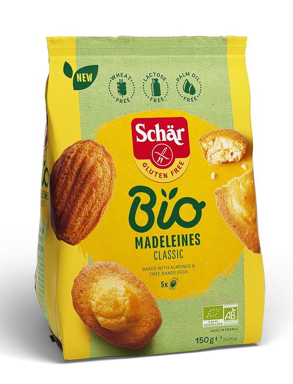 SCHAR BIO MADELEINES CLASSIC 5 MONOPORZIONI DA 30 G - Farmacia Mastrangelo 