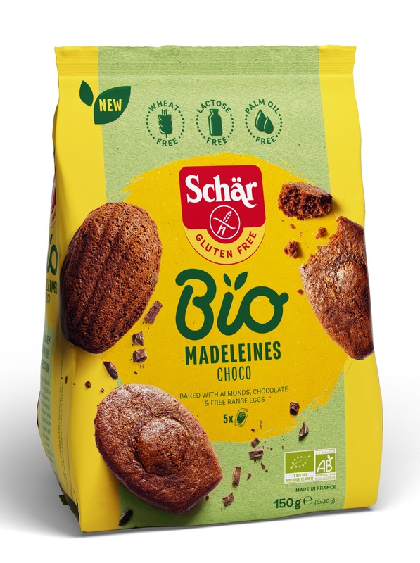 SCHAR BIO MADELEINES CHOCO 5 MONOPORZIONI DA 30 G - Farmacia Mastrangelo 