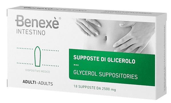 SUPPOSTE DI GLICEROLO PER ADULTI BENEXE' INTESTINO 18 PEZZI - Farmacia Mastrangelo 