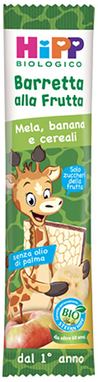 HIPP BIO BARRETTA ALLA FRUTTA MELA/BANANA/CEREALI 23 G - Farmacia Mastrangelo 