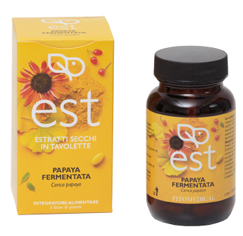 PAPAYA FERMENTATA ESTRATTO SECCO 60 TAVOLETTE - Farmacia Mastrangelo 