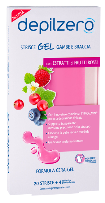 DEPILZERO STRISCE GEL GAMBE BRACCIA 20 PEZZI - Farmacia Mastrangelo 