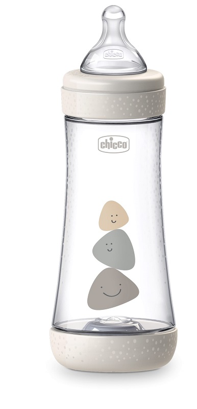 CHICCO BIBERON PERFECT 5 UNISEX 300 ML IN SILICONE 3 FORI - Farmacia Mastrangelo 
