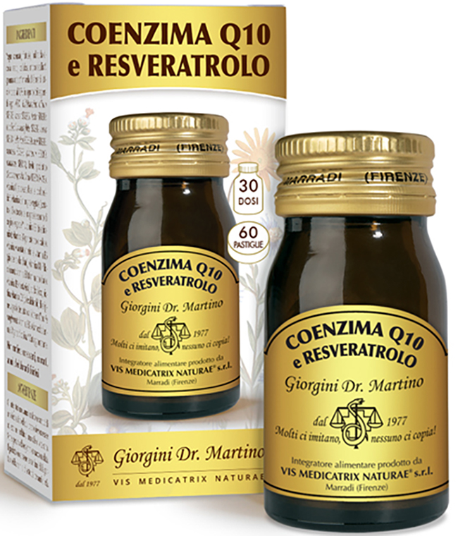 COENZIMA Q10 E RESVERATROLO 60 PASTIGLIE - Farmacia Mastrangelo 