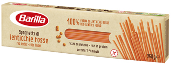 BARILLA SPAGHETTI DI LENTICCHIE ROSSE 250 G - Farmacia Mastrangelo 