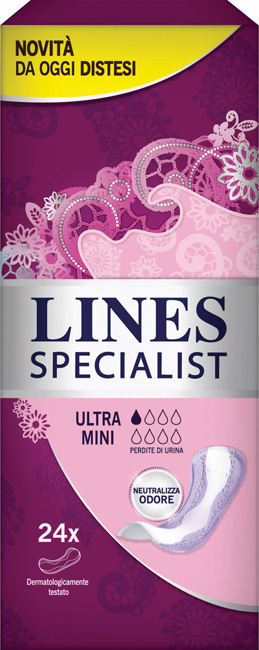 PANNOLONE SAGOMATO LINES SPECIALIST ULTRAMINI 24 PEZZI FARMA - Farmacia Mastrangelo 