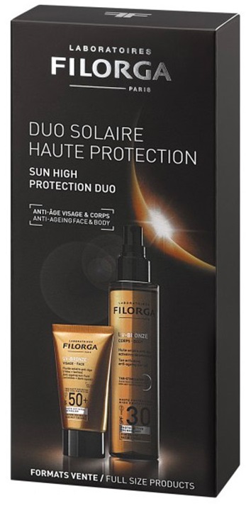 COFANETTO DUO UV-BRONZE UV-BRONZE FACE SPF50 + UV-BRONZE BODY SPF30 - Farmacia Mastrangelo 