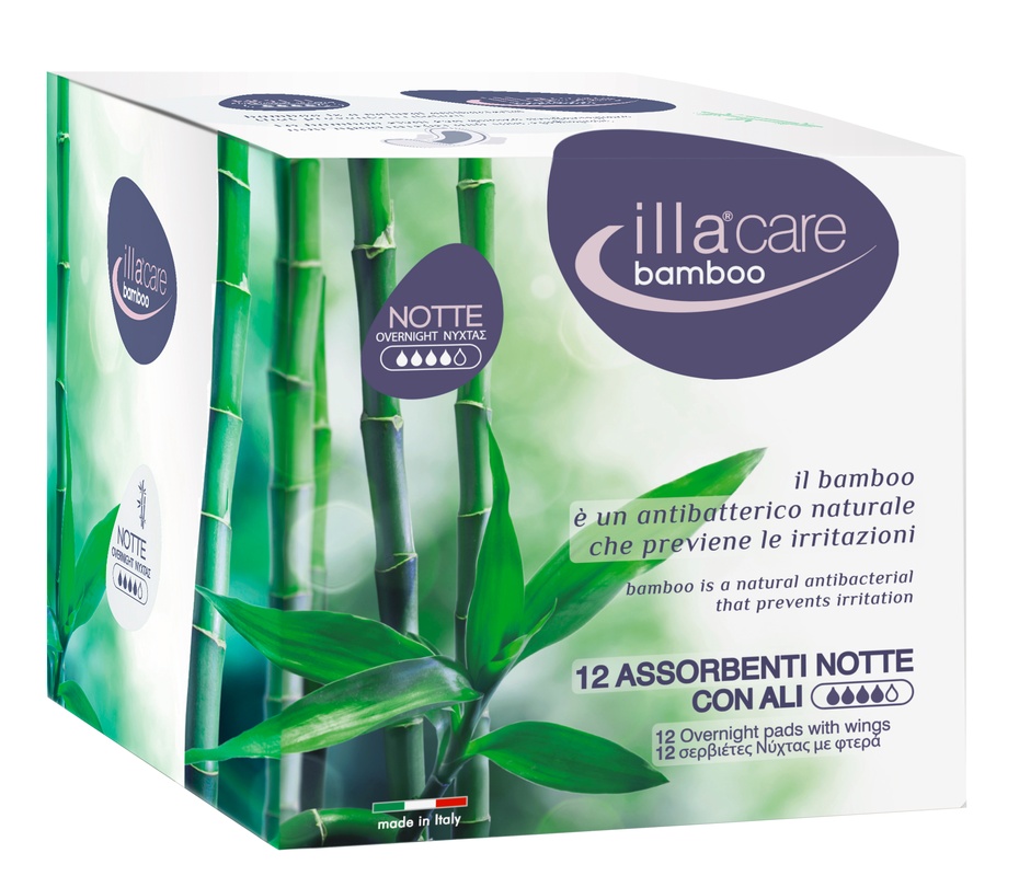 ILLA CARE BAMBOO ASSORBENTE NOTTE 12 PEZZI - Farmacia Mastrangelo 