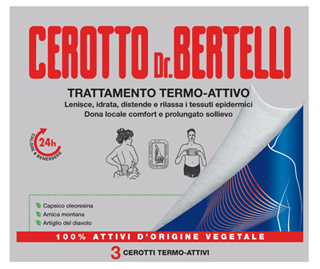 DR BERTELLI CEROTTO TERMO-ATTIVO 3 PEZZI - Farmacia Mastrangelo 