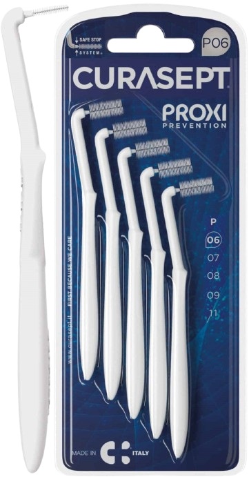 CURASEPT PROXI ANGLE P06 BIANCO/WHITE 5 PEZZI - Farmacia Mastrangelo 