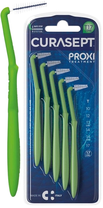 CURASEPT PROXI ANGLE P09 VERDE CHIARO/LIGHT GREEN 5 PEZZI - Farmacia Mastrangelo 
