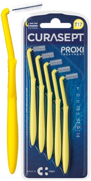 CURASEPT PROXI ANGLE T17 GIALLO/YELLOW 5 PEZZI - Farmacia Mastrangelo 