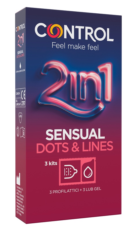 CONTROL 2IN1 SENSUAL DOTS&LINES + NATURE LUBE 3+ 3 PEZZI - Farmacia Mastrangelo 