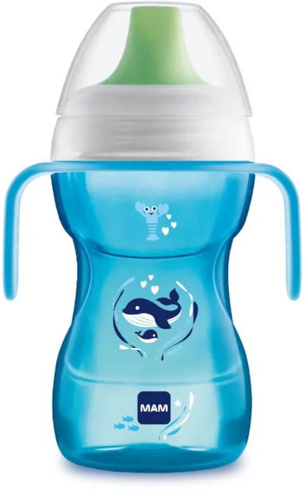 MAM TAZZA FUN TO DRINK 270 ML 8+ BECCUCCIO RIGIDO MASCHIO - Farmacia Mastrangelo 