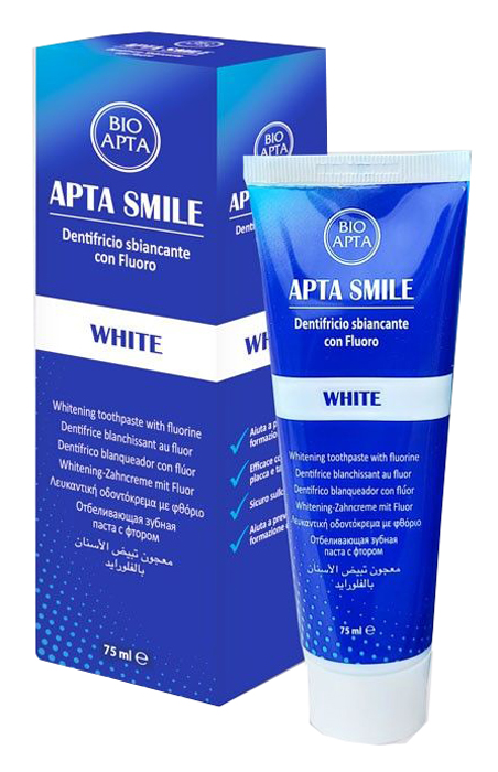 APTASMILE DENTIFRICIO SBIANCANTE 75 ML - Farmacia Mastrangelo 