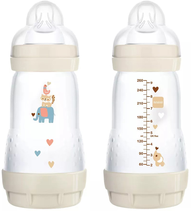 MAM BIBERON EASY START 260 ML 2+ TETTARELLA 2 NEUTRO - Farmacia Mastrangelo 
