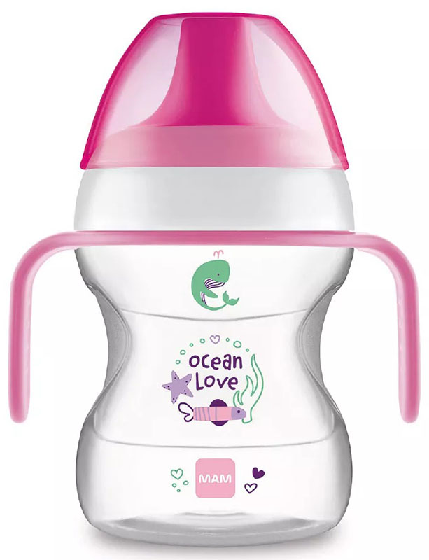 MAM LEARN TO DRINK CUP 190 ML 6+ BECCUCCIO RIGIDO FEMMINA - Farmacia Mastrangelo 