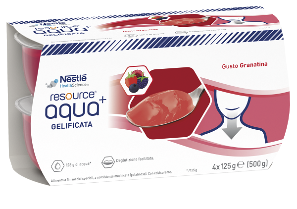 RESOURCE AQUA ACQUA GELIFICATA+GRENADA CUP 6 4X125 G - Farmacia Mastrangelo 