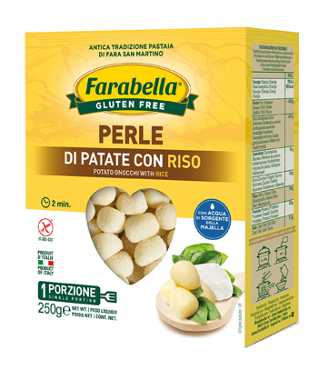 FARABELLA PERLE PATATE CON RISO 250 G - Farmacia Mastrangelo 