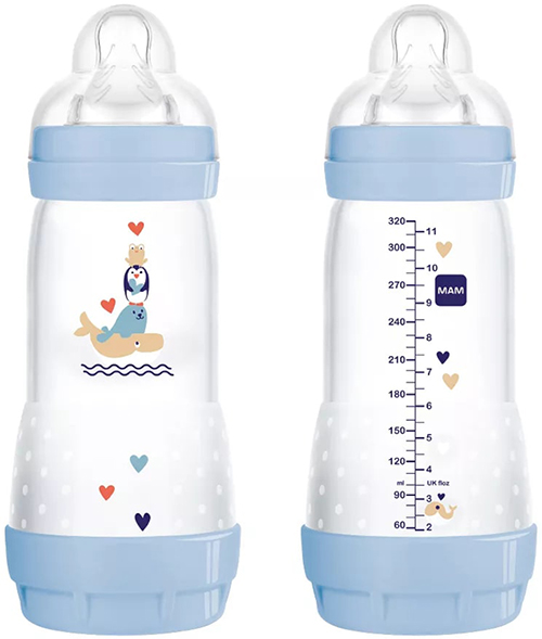 MAM BIBERON EASY START 320 ML 4+ TETTARELLA 3 MASCHIO - Farmacia Mastrangelo 