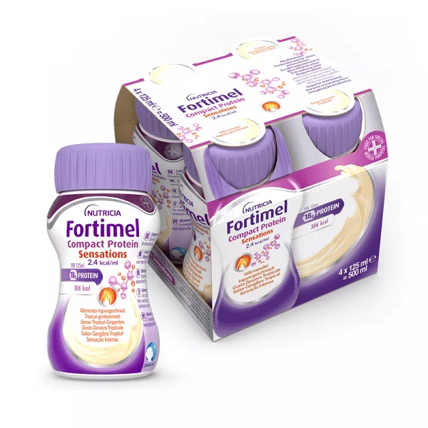 FORTIMEL COMPACT PROTEIN HOT TROPICAL ZENZERO 4 X 125 ML - Farmacia Mastrangelo 