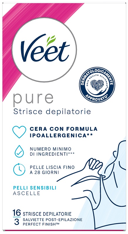 VEET STRISCE ASCELLE IPOALLERGENICHE 16 PEZZI - Farmacia Mastrangelo 