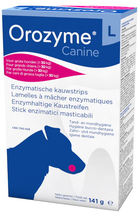 OROZYME CANINE STRISCE ENZIMATICHE MASTICABILI PER CANI DI TAGLIA GRANDE - Farmacia Mastrangelo 